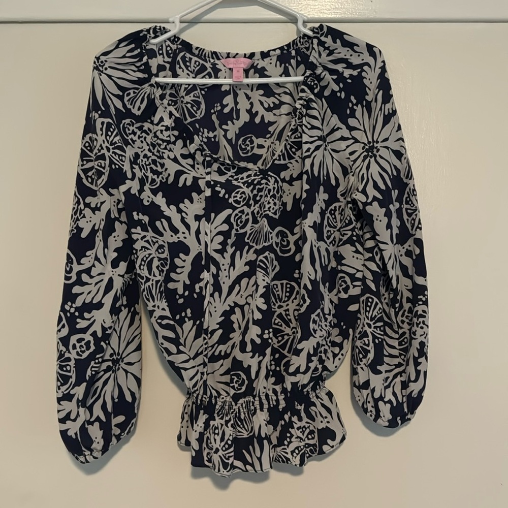 EUC Lilly Pulitzer Silk Blouse